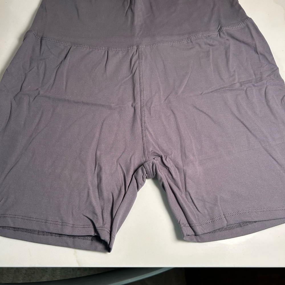Gray Athletic Biker Shorts